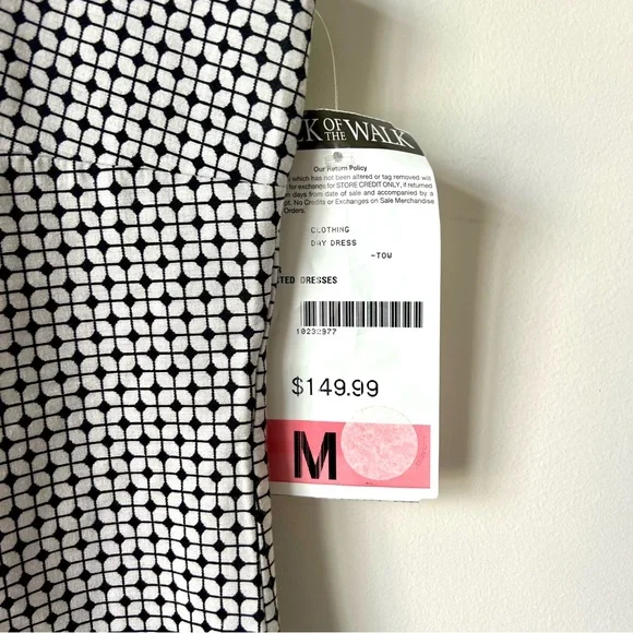 NWT Vintage TALK OF THE WALK Sleeveless Contrast Shift Day Dress—SZ. Medium - Picture 11 of 15